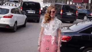 2014年秋冬米蘭時裝週 直擊義大利美女部落客Chiara Ferragni 的時尚穿搭