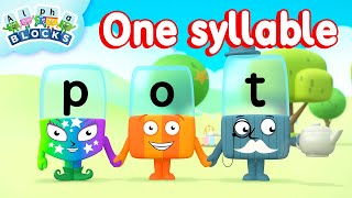 One Syllable Words - Compilation 🐱 | Learn to Read and Spell | Alphablocks