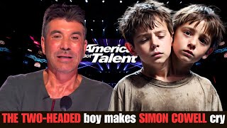 The two headed boy moves America's Got Talent judges to tears | AGT