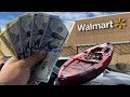 I BOUGHT The CHEAPEST KAYAK WALMART HAD!! Lifetime Tamarack Angler 100 (Test and Review) NEW PB