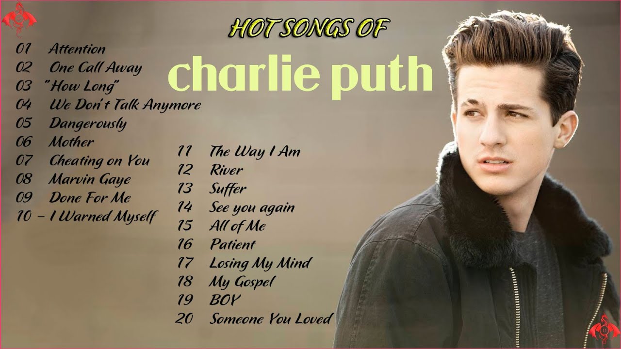 Charlie Puth Greatest Hits Playlist - Best Songs Of Charlie Puth - YouTube