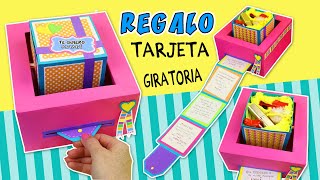 HAZ un REGALO que GIRA con TARJETA Extensible DIA DE LA MADRE | Manualidades aPasos