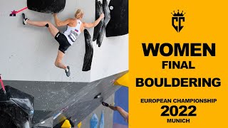 Final Boulder WOMEN European Championship 2022 | Munich