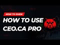 How to Use CEO.CA PRO