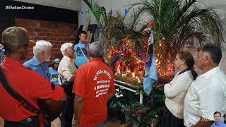 Saída do descanso da Folia de Reis Goiana de Itaguari sendo embaixada por Baltazar no dia 27/12/2024