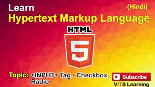 37 HTML INPUT Tag Checkbox, Radio