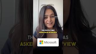 Puzzle asked in MICROSOFT interview. Can you solve this? #puzzle #microsoft #interview