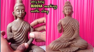 How to make buddha with clay/buddhar making/புத்தர் செய்வது எப்படி#sirpithamizhan #buddha