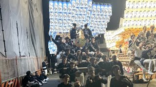 【縦画面】令和六年　南河内だんじり祭り　河南町　公民館パレード　長坂