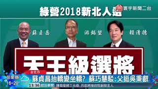 20180122寰宇整點新聞》綠天王選將回歸 傳徵召蘇游出戰新北