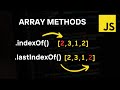 indexOf and lastIndexOf Array Methods | JavaScript Tutorial