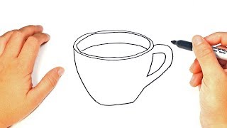How to draw a Cup | Cup Easy Draw Tutorial