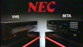 1984 NEC "Betamax or VHS? We sell BOTH !"