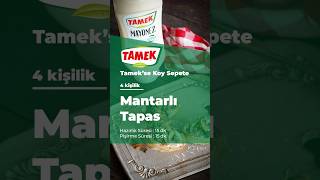 Tamek ile sofralarınızda pratik ve leziz  bir tarif; Mantar Tapas Oturtma!💚❤️