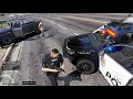 【gta5】最高速266キロ出る世界一目立つ警察！led量が多すぎる超豪華パトカーが登場！銀行強盗犯や凶悪犯と戦う！｜警察官になる 454【ほぅ】