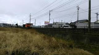 【雪が舞う】遠鉄電車1001号＋1006号自動車学校前～さぎの宮