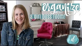 ORGANIZED MAKEUP ROOM TOUR! 💕 Tips for craft rooms, small businesses & side hustles!