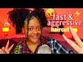 ASMR invisible haircut roleplay ✂️✨(fast & aggressive, clipping, cutting..⚡)