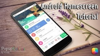 Popup Color - Android Homescreen Tutorial