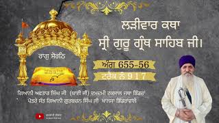 917 KATHA SRI GURU GRANTH SAHIB JI ANG 655 656 GIANI AVTAR SINGH JI DAMDAMI TAKSAL JATHA BHINDRA