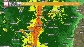 UPDATES: Tornado warning for Fulton County, Gwinnett County and southern Forsyth County