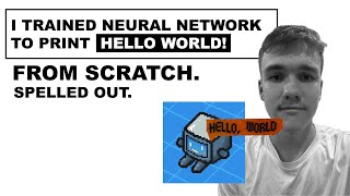 I trained NN to write "Hello World!" 🔥 from scratch. #python