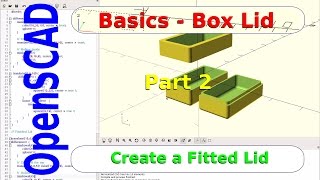 OpenSCAD - Project Enclosure - Part 2 - The Lid