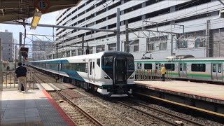 E257系2000番代''特急踊り子4号“横浜駅到着