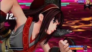 KOF15　最強ナコルル　異次元の動きをする…13Hit6割コンボを軽く決める