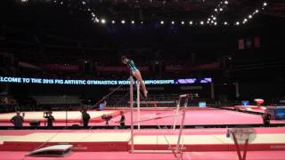 DUISEK Zhanerke (KAZ) - 2015 Artistic Worlds - Qualifications Uneven Bars