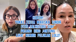 HEBOH!! Yokke Tessa Mariska Sindir Fitri Salhuteru Pasang Ring Jantung Lihat Nikmir Peluk Erat Lolly