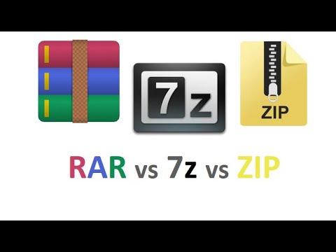 ZIP vs RAR vs 7z Best Compressor ! WinRAR vs 7z