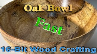 FAST Oak Wood Turning Beautifull Ending. Please like and join the channel :)  #woodworking