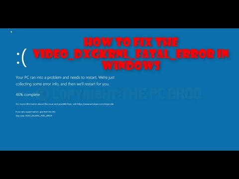 [FIXED]  Blue Screen of Death VIDEO_DXGKRNL_FATAL_ERROR in Windows 10/11 [SOVLED]