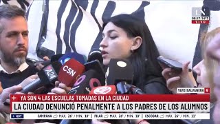 Toma de colegios: estudiantes denuncian que les \