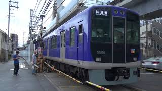 【阪神電鉄】5500系5505F%台風21号通過後の試運転@深江('18/09)