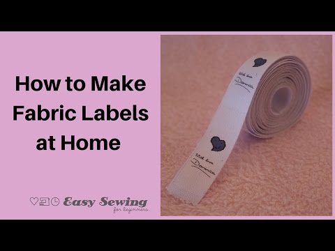 How to Make Fabric Labels at Home How to Make Fabric Labels at Home