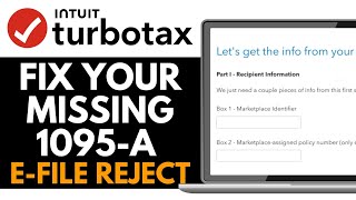 How to Fix Your Missing 1095-A- e-File Reject 2025 (QUICK GUIDE)