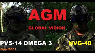 AGM PVS-14 OMEGA 3 \u0026 NVG-40 Review By Brent0331