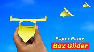 How to Make a Paper Glider Airplane - Flying Box Glider Plane