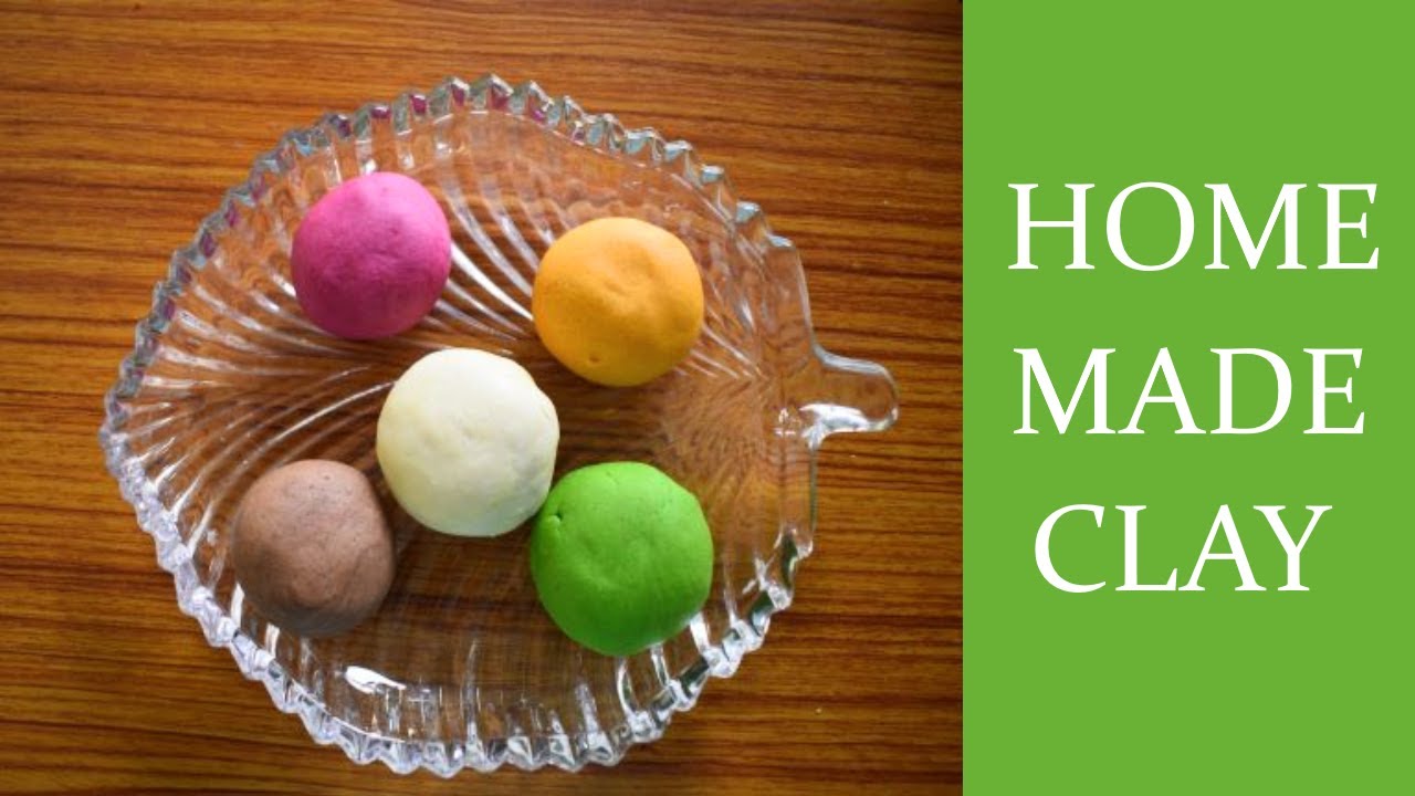 How To Make Clay At Home|HOMEMADE CLAY Using Maida|Non Toxic Clay Dough ...