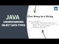 Java Tutorial - Understanding object data types
