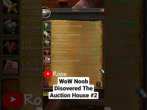 World Of Warcraft newbie discovers the auction house #2 #Gaming #WorldofWarcraft #Wow #Noob #Shorts