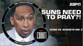 Stephen A. thinks the Suns need to PRAY against the Nuggets 🙏 | NBA Countdown