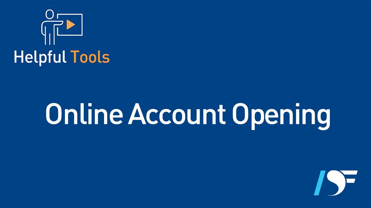 How To Open An Account Online - YouTube