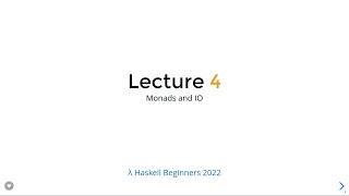 Haskell Beginners 2022: Lecture 4