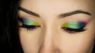 Rainbow Eyeshadow Tutorial ft. Urban Decay Electric Palette