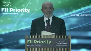 President Lula of Brazil Addresses FII PRIORITY Summit Rio de Janeiro #FIIPRIORITY