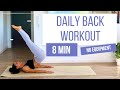 8 MIN STRONGER BACK WORKOUT I No equipment (against back pain)