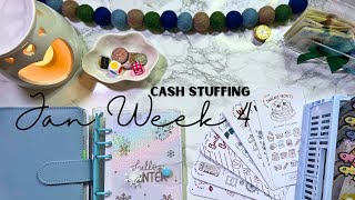 JAN WEEK 4 CASH STUFF | SINKING FUNDS \u0026 SAVINGS CHALLENGES | UK WEEKLY